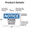 Signmission Please Use Other Entrance OSHA Notice Sign, Plastic, 14in W x 10in L, 2PK OS-2PACK-NS-P-1014-L-17629 - alternate 7